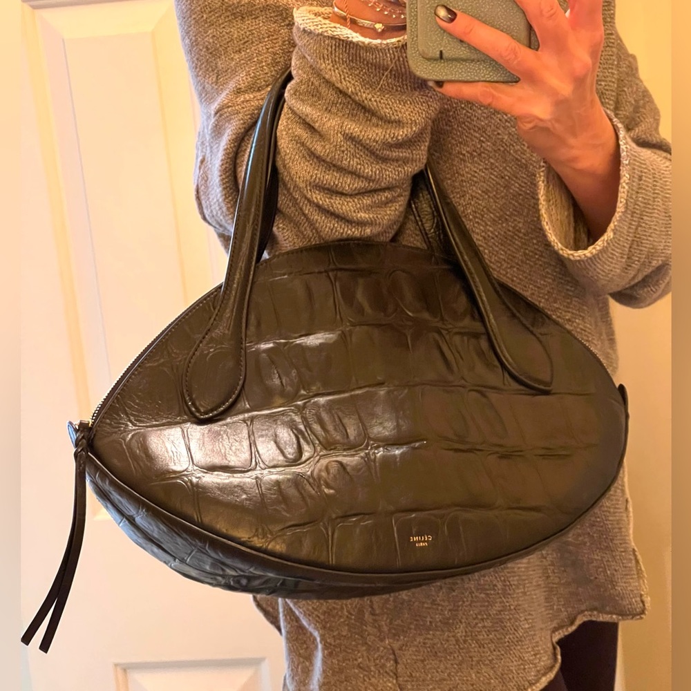 Celine Crocodile embossed Handbag - Picture 2 of 6